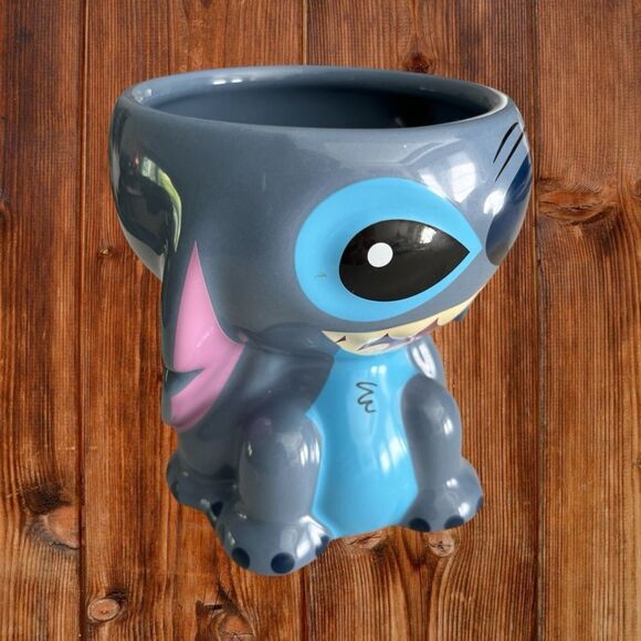 Disney Blue Ceramic Stitch Figural Mug NWT - Picture 4 of 8